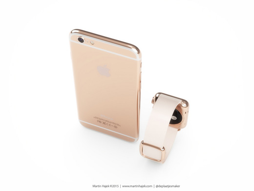 iPhone6s AppleWatch ローズゴールド