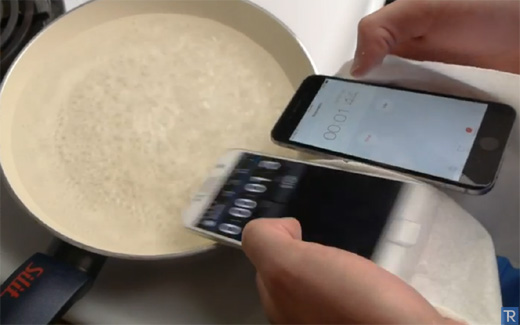 iPhone6とGalaxy S6を沸騰している鍋へ投入！果たしてその結果は？