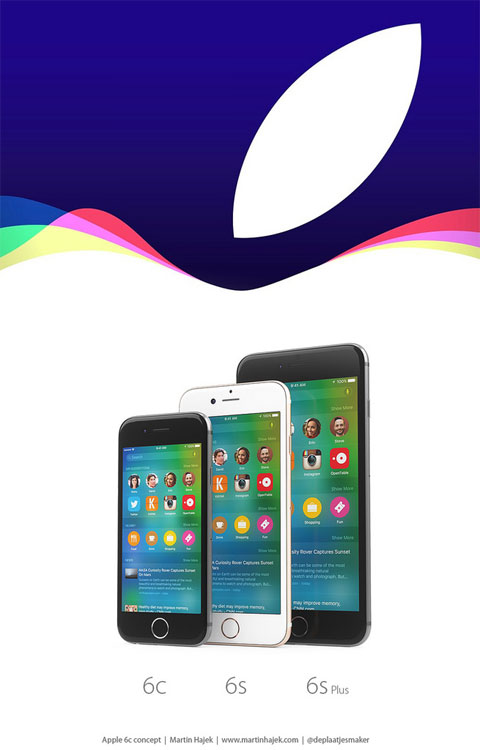 iPhone6s / 6s Plus、iPhone6c　レンダリング画像1